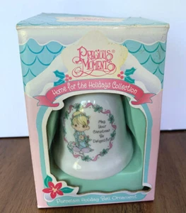 Precious Moments Christmas Bell Ornament 1995 Home For The Holidays Collection - Picture 1 of 7
