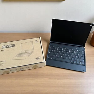Fintie Bluetooth Tastatur für Amazon Fire HD 10  / Fire HD Plus - schwarz - NEU - Bild 1 von 1