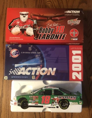 Bobby Labonte #18 2001 baterías interestatales coca cola oso polar banco 1/24 Foto 1 de 4