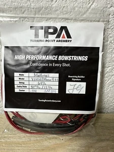 Mathews V3X 33 /Phase 4 33 Custom Bowstring (Full set) Red/Black/Red Color 452x - Picture 1 of 2