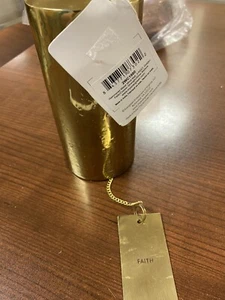 Evergreen Wind Chime/ Bell Patterned Metal Textured, Brass Color. New With Tag! - Picture 1 of 9