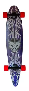 Flexcruising Skate Board Longboard Viller Schnell 106 x 22 cm Ahorn Bambus ABEC7 - Bild 1 von 2