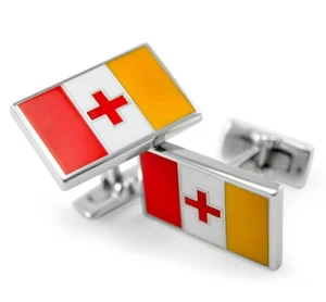 Kappa Alpha (Order) Fraternity Flag Cuff Links / Suit & Tie Accessories (New!!) - Picture 1 of 4
