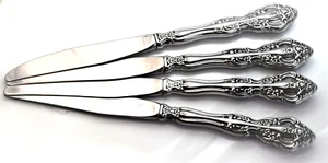 Set of FOUR Oneida Stainless Dinner Knife Michelangelo Pattern 9" Long - Picture 1 of 2
