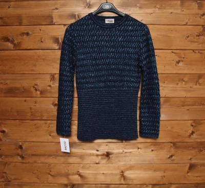 Camisa MISSONI Deportiva Talla 44 Usada (Sa2132) Azul Vintage Hecho En Italia - Imagen 1 de 3