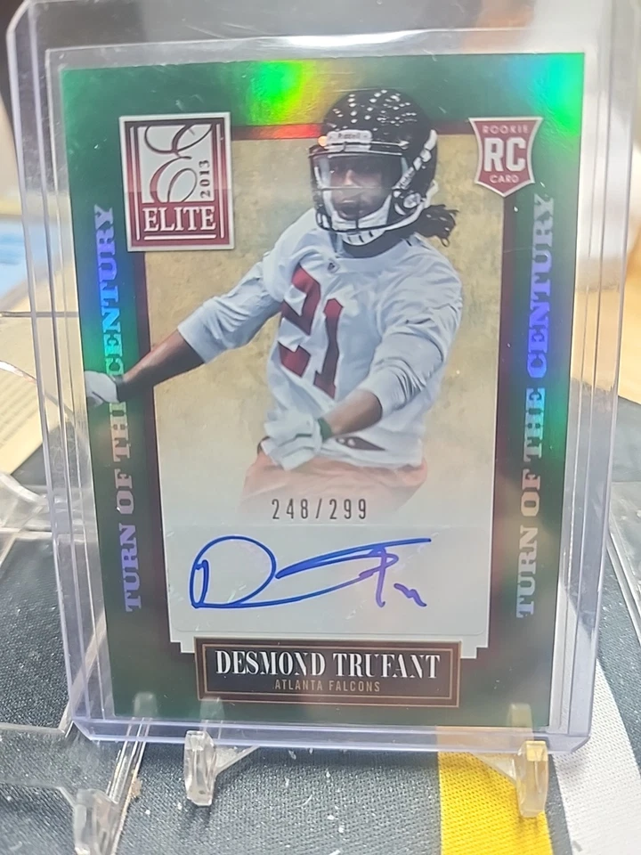 2013 PANINI ELITE DESMOND TRUFANT TURN OF THE CENTURY RC AUTO 248/299 FALCONS - Image 1 of 3