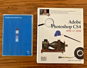 Adobe Photoshop CS4 Mac Full Version with One on One Training Textbook w/DVD - Afbeelding 1 van 6