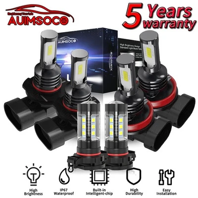 Faros LED de 4 puertas para camioneta Chevrolet Silverado 2500 HD 07-20 doble cabina Foto 1 de 4