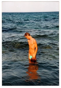 Uomo nudo maschio nudo maschio nude men's art beach boy foto 10 x 15 cm ~ 1980 - Foto 1 di 2