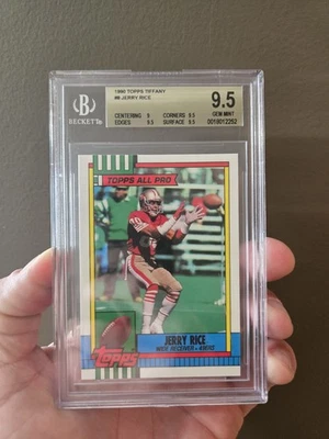 1990 Topps - Jerry Rice #8 Edição de Colecionador (Tiffany) - Imagem 1 de 2