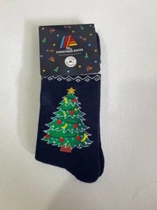 Novelty Aldi Christmas Socks size 9-11 RARE Brand New - Picture 1 of 2
