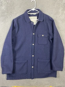 Chaqueta de Lana de Trabajo de Granero Capa Marina Heavy Chore Hecha en EE. UU. XL - Imagen 1 de 5