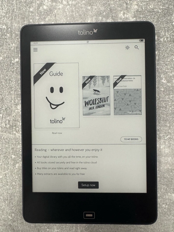 Tolino Epos 7,8" 8GB [Wi-Fi] schwarz, sehr guter Zustand - Bild 1 von 3