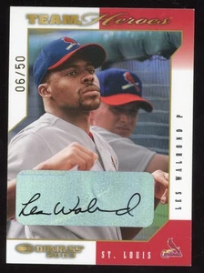 Les Walrond 2003 Donruss Auto Team Heroes #475 Serial #d 6/50 St. Louis Cardinal - Picture 1 of 2