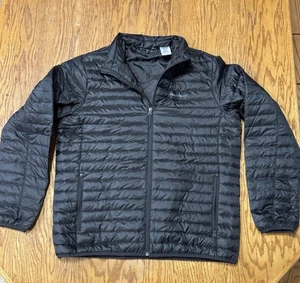 Eddie Bauer EB650 Microlight Packable Down Puffer Jacket Men's Large Black - Picture 1 of 5