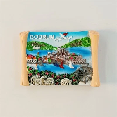 Turkey Bodrum landscape Collectible Tourist Souvenir 3D Resin IDEA Fridge Magnet - Image 1 of 4