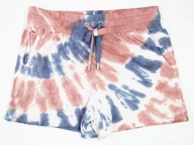 Pantalones Cortos C&C California Para Mujer S Informales Pull On Elastizados Atléticos Tiro Medio AzulRosa Foto 1 de 4