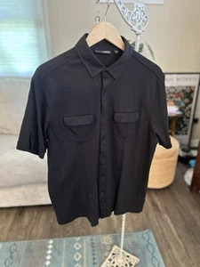 Camisa Polo Informal Murano Liquid Luxury Calce Ajustado Negra Ligera Talla L Comodidad - Imagen 1 de 4