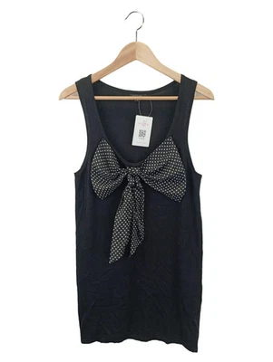 GEORGES RECH T-shirt Femme 36/S Noir Élégant Décontracté Noeud - Photo 1/4