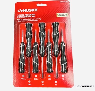 HUSKY Precision Screwdriver Set Electronics Small Objects (7-Pc)🔥NEW - Image 1 of 3
