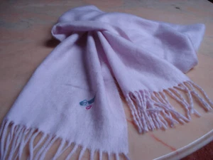 schöner flauschiger Damen Schal ca.25x 160 cm rose mit Fransen top - Bild 1 von 5