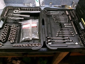 Craftsman USA 190 Piece Mechanic Tool Set with Case No 36190 - Foto 1 di 24
