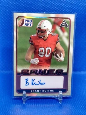 Brant Kuithe 2021 Leaf Pro Set Power Autograph  No. BA-BK1 - Image 1 of 2