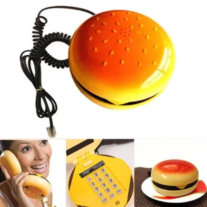 Telefono hamburger cheeseburger hamburger telefono carino desktop arredamento casa regali bambini - Foto 1 di 9