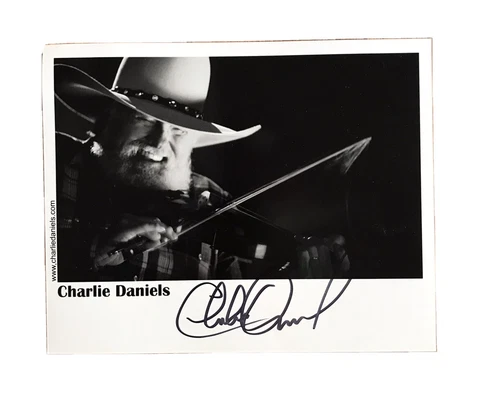 CHARLIE DANIELS SIGNED AUTOGRAPHED 8X10 PROMO PRESS PHOTO *PROOF* Cover