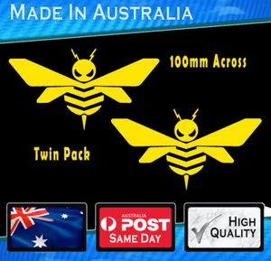 Bumblebee style Stickers Yellow x2 Vinyl Transformer Decal Chev Camaro Bumble - Picture 1 of 4