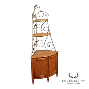 Ethan Allen 'Legacy' Collection French Style Corner Display Cabinet - Picture 1 of 16