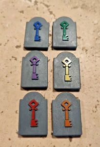 Atmosfear the Harbingers Board Game 6 Replacement Keystones 6 colors - Picture 1 of 3