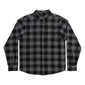 Independent Skateboard Longsleeve Flannel Shirt Belmont Grey - Picture 1 of 3