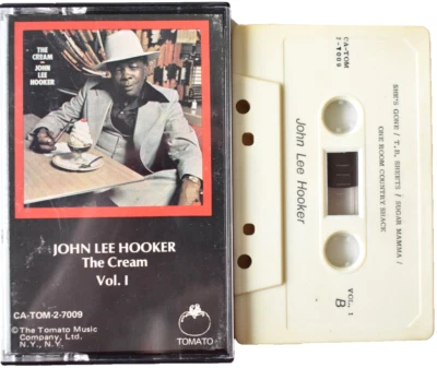 JOHN LEE HOOKER - THE CREAM VOL. 1 CASSETTE 1978 BLUES TOMATO - Image 1 of 4