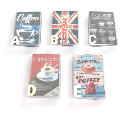 Regalo de cumpleaños imanes de café/té/capuchino tamaño jumbo nevera/casillero..90-60 mm Foto 1 de 4