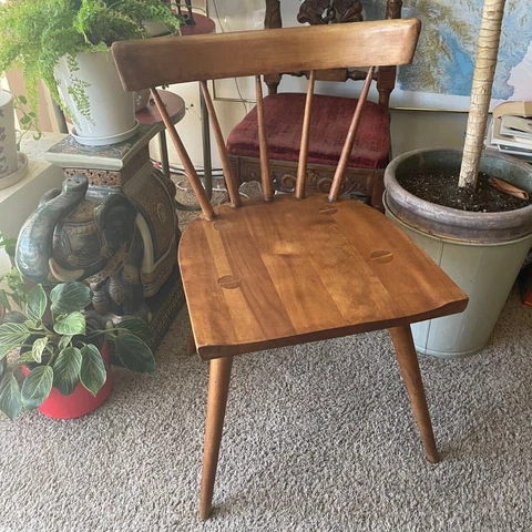 Original finish Mid Century Paul McCobb Planner Group Chair Spindle Back Cover