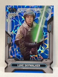2023 TOPPS STAR WARS HIGH TEK LUKE SKYWALKER #/50 BLUE DIFFRACTOR PATTERN 1 - Picture 1 of 2