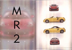 2001 TOYOTA MR2 Large Format Australian Brochure Opens out to large Poster - Picture 1 of 3