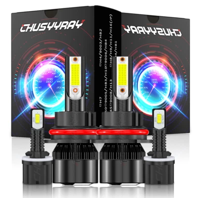 Faro LED alto/bajo + bombillas antiniebla para Dodge Stratus sedán 2001-2006 6000K 4X Foto 1 de 4