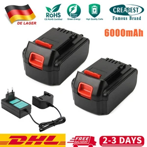 Batería/cargador 6AH 20V Li-ion para Black&Decker BL2018 BL1318 BL4018 BL1518 LBX20 - Imagen 1 de 19