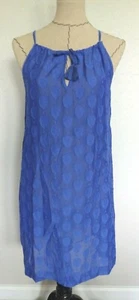 VINEYARD VINES Blattdruck LINEAR MONSTERA Swing Coverup Kleid BLAU MD Neu mit Etikett $ 168 - Bild 1 von 6