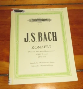 Bach KONZERT d-Moll Ausgabe Peters Nr. 9032 BWV 1043 - Bild 1 von 4