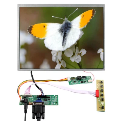 12,1 Zoll 800x600 HD 4:3 450nit IPS LCD Bildschirm und VGA WLED LVDs Controller Platine - Bild 1 von 4