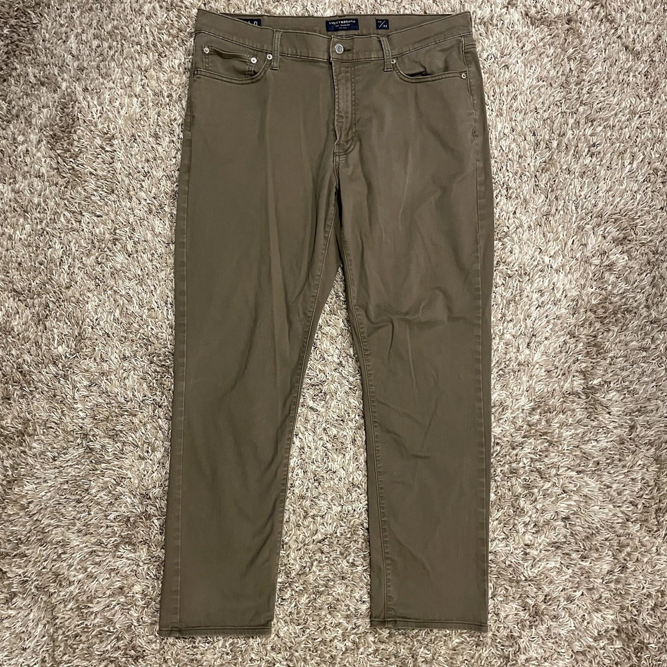 Pantalones deportivos rectos Lucky Brand 410 para hombre talla 36x32 marrón chino Foto 1 de 4