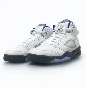 Nike Air Jordan 5 Retro (GS) White Dark Concord Size 5Y / 440888-141 - Picture 1 of 8
