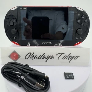 PS Vita PCH-2000 Rot Schwarz Super Value Pack Slim Konsole Chager 8GB getestet funktioniert - Bild 1 von 21
