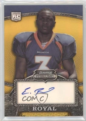 2008 Bowman Sterling Rookie Auto Gold Refractor /250 Eddie Royal #167 Auto RC - Image 1 of 2