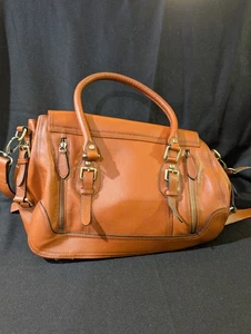Concealed Carrie Leather satchel purse brown - Picture 1 of 7