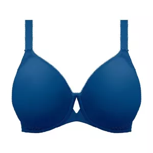 Elomi Underwire Spacer Molded Bra EL 4383 PEO Size 36K US 36H UK Petrol Blue - Picture 1 of 3