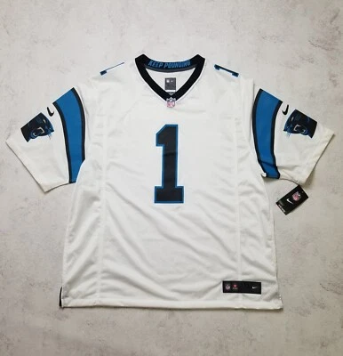 Camiseta de fútbol americano Cam Newton #1 Carolina Panthers Nike OnField NFL para hombre talla 3XL Foto 1 de 4